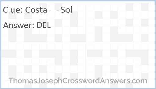 Costa — Sol Answer