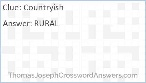 Countryish Answer