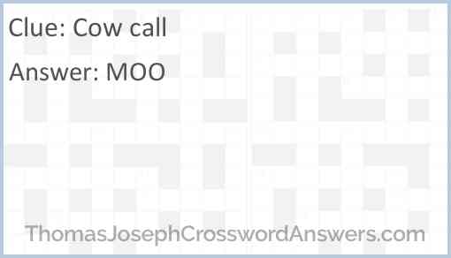 Cow call Answer