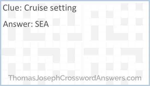 Cruise setting Answer