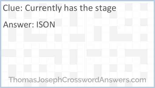 Currently has the stage Answer