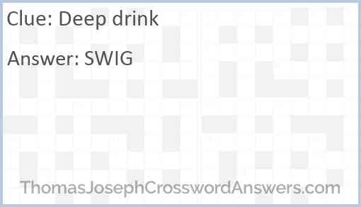 Deep drink Answer