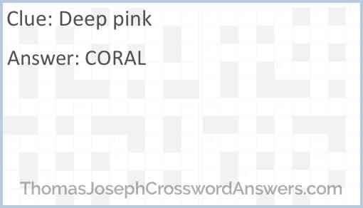 Deep pink Answer
