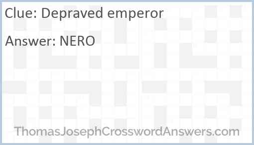 Depraved emperor Answer