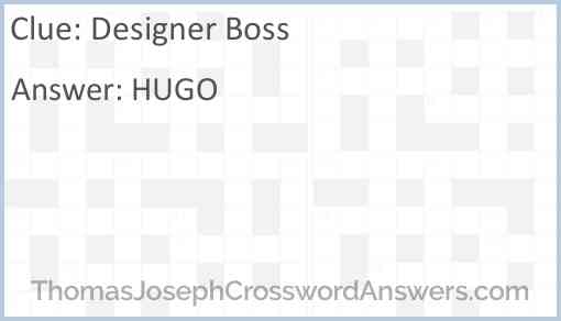 Designer Boss Answer