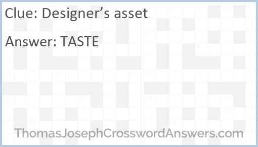 Designer’s asset Answer