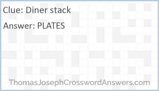 Diner stack Answer