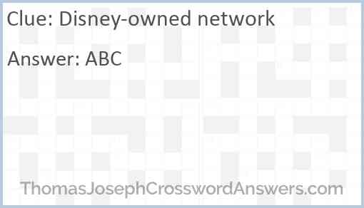 Disney-owned network Answer