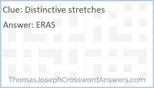 Distinctive stretches Answer