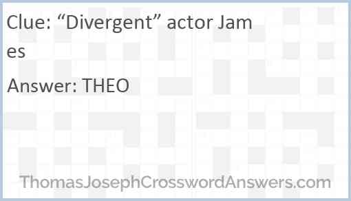 “Divergent” actor James Answer