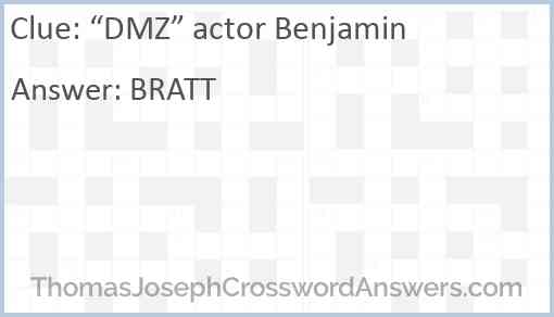 “DMZ” actor Benjamin Answer
