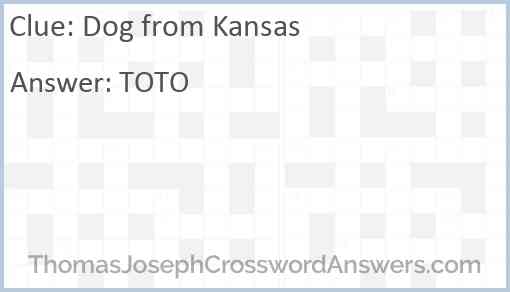 Dog from Kansas Answer