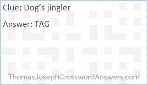 Dog’s jingler Answer