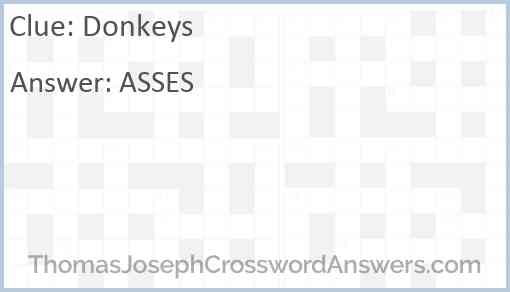 Donkeys Answer