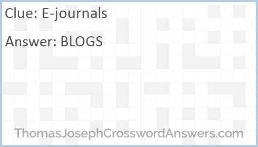 E-journals Answer