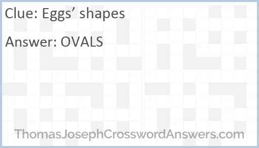 Eggs’ shapes Answer