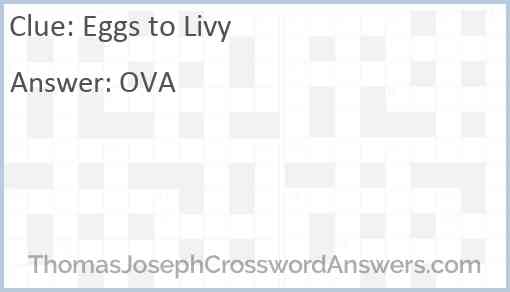 Eggs to Livy Answer
