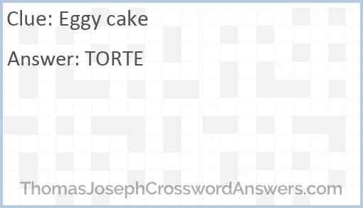 Eggy cake Answer
