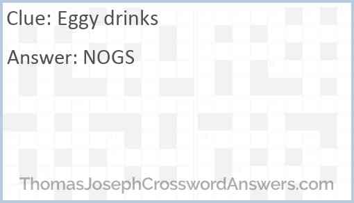 Eggy drinks Answer