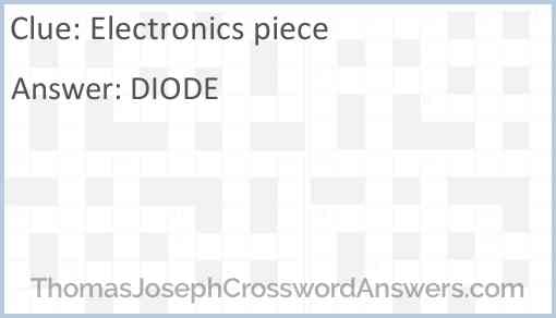 Electronics piece Answer