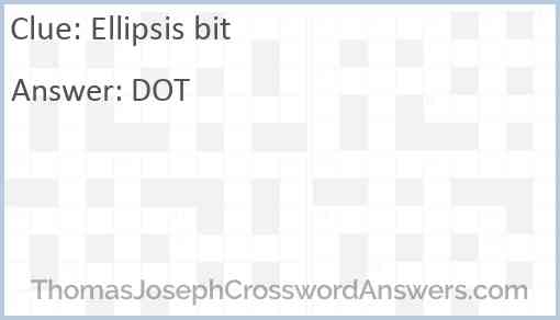 Ellipsis bit Answer