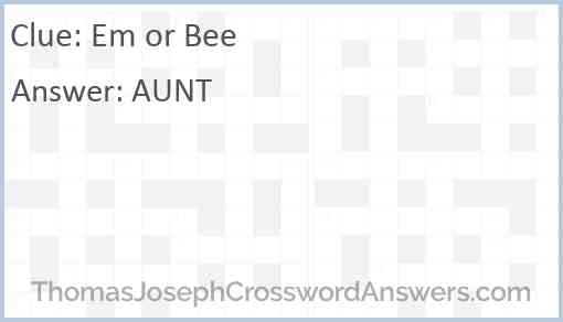 Em or Bee Answer