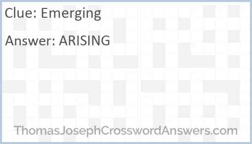 Emerging Answer