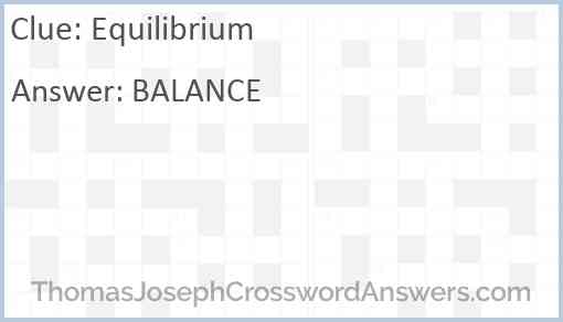 Equilibrium Answer