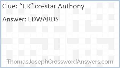 “ER” co-star Anthony Answer