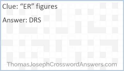 “ER” figures Answer