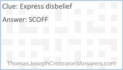 Express disbelief Answer