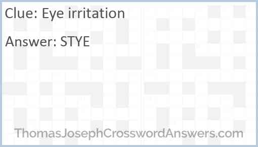 Eye irritation Answer