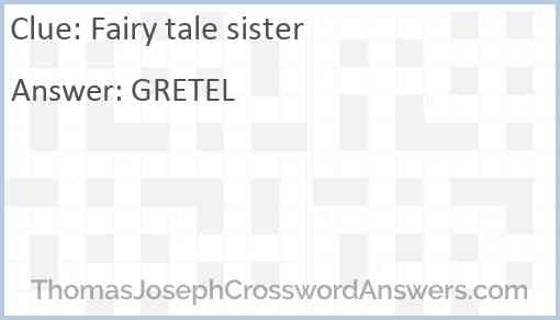 Fairy tale sister Answer