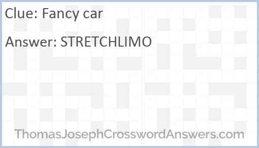 Fancy car Answer