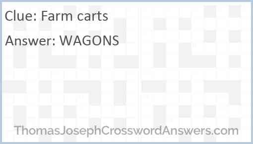 Farm carts Answer