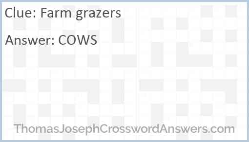 Farm grazers Answer