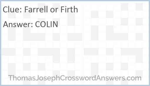 Farrell or Firth Answer