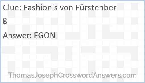 Fashion's von Fürstenberg Answer