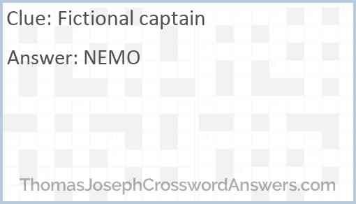 Fictional captain Answer