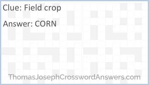 Field crop Answer