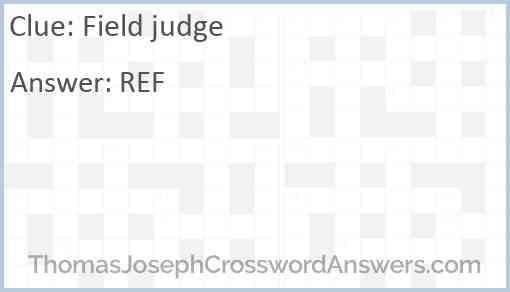 Field judge Answer