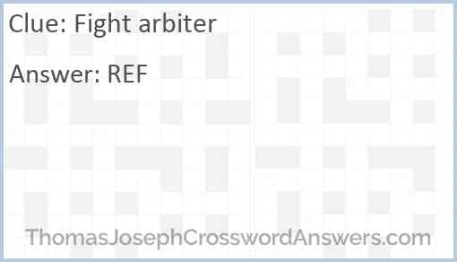 Fight arbiter Answer