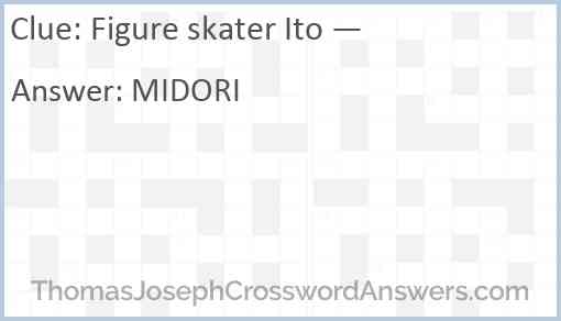 Figure skater Ito — Answer
