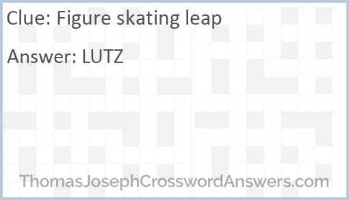 Figure skating leap Answer