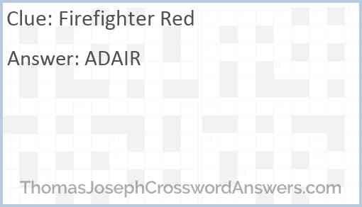 Firefighter Red Answer