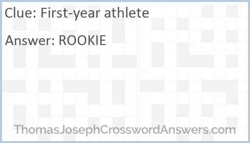 First-year athlete Answer