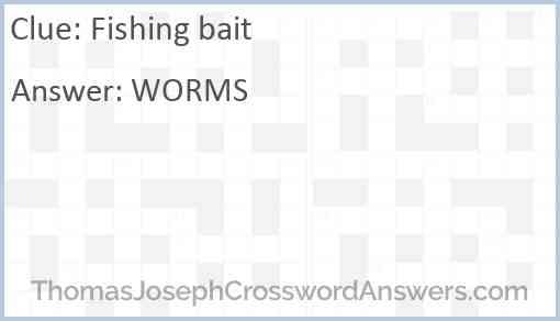 Fishing bait Answer