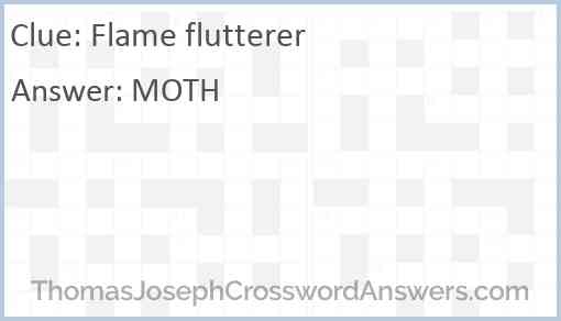 Flame flutterer Answer