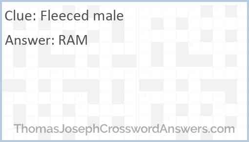 Fleeced male Answer