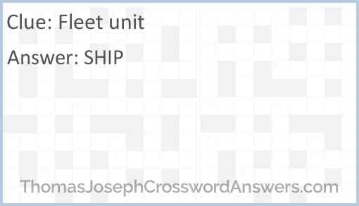 Fleet unit Answer